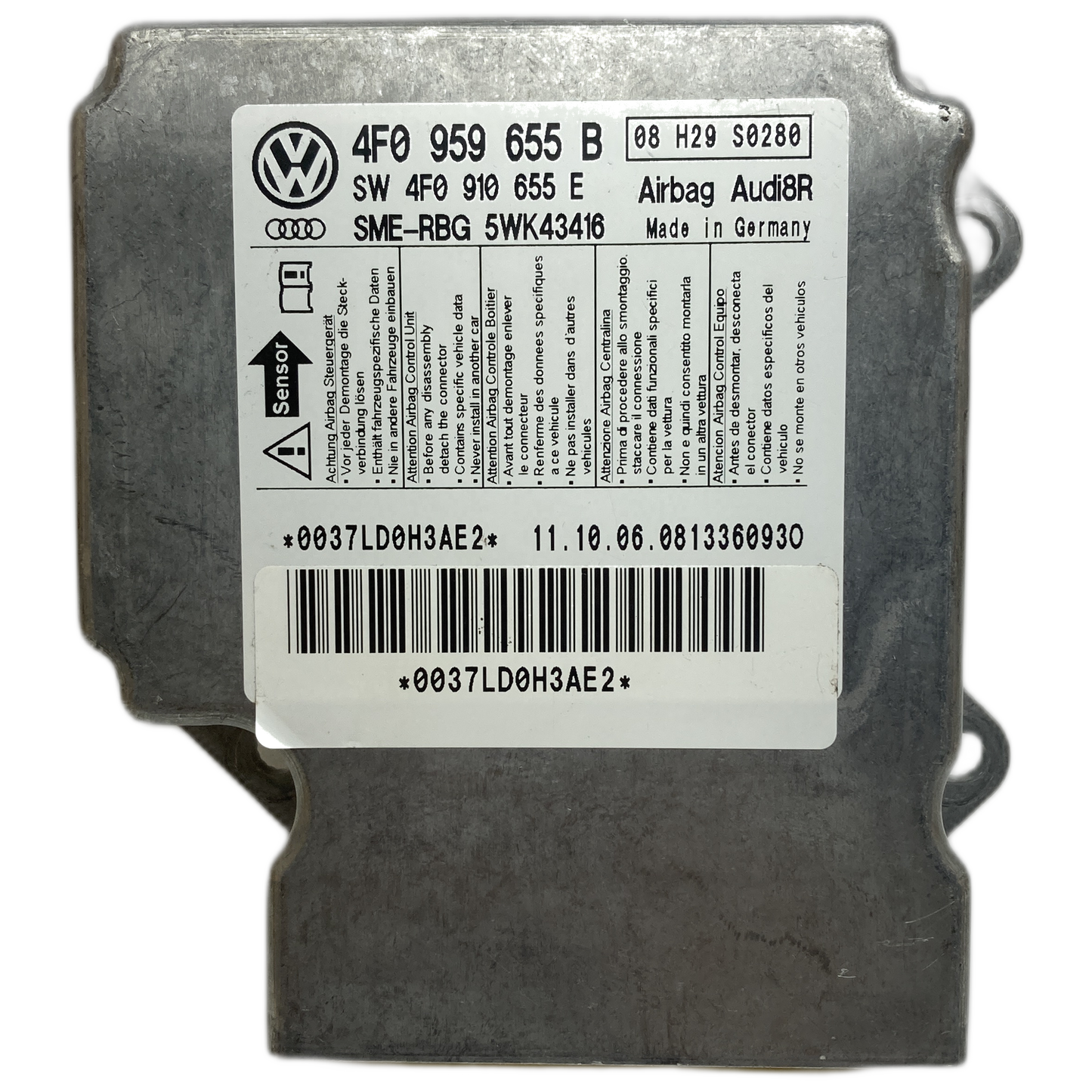 Audi A6 C6 4F Airbag-Steuergerät Reparatur