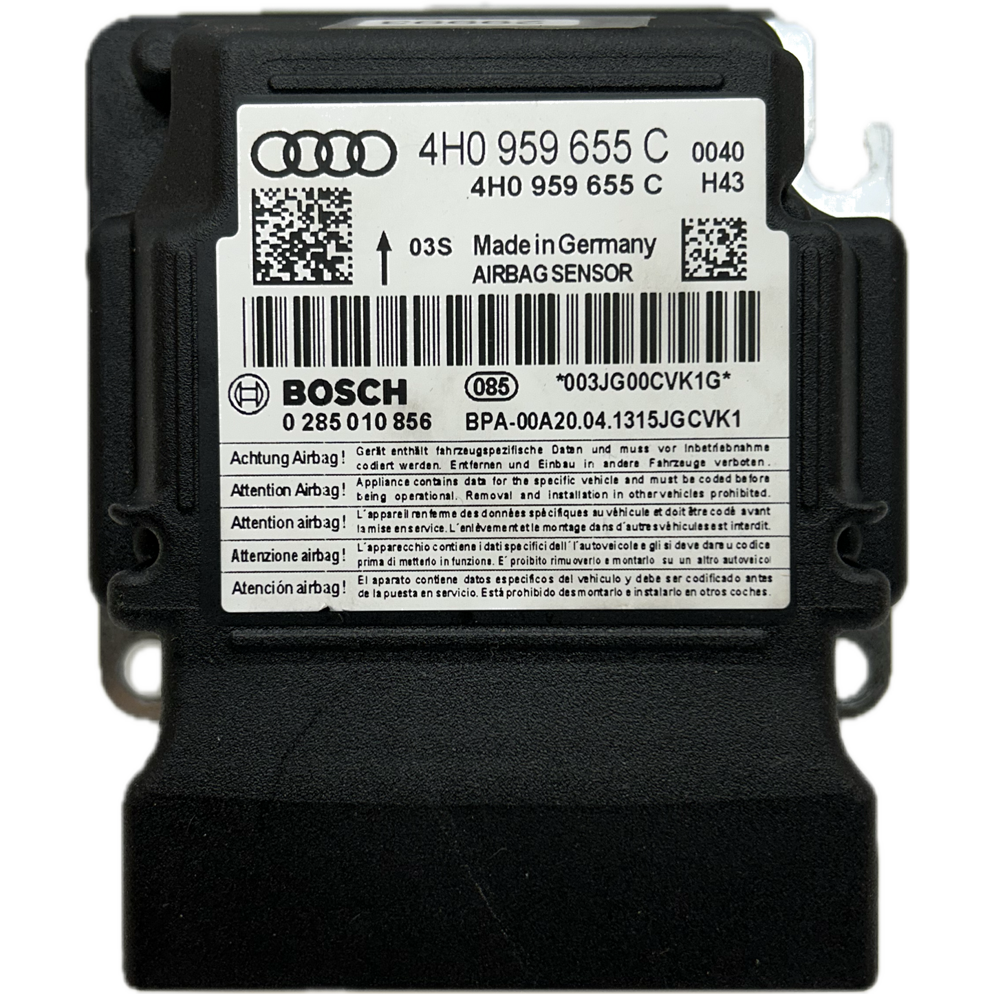 Audi S8 D4 Airbag-Steuergerät Reparatur