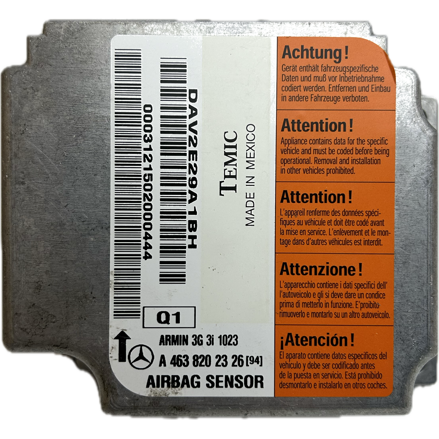 Mercedes-Benz G-Klasse W463 Airbag-Steuergerät Reparatur